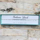 Mackinac Island Morse Code Necklace