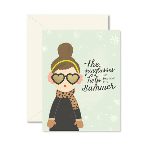 The Sunglasses Help Me Pretend Card