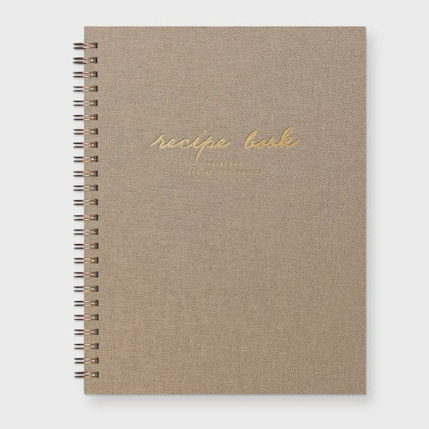 Heirloom Recipe Book Sand Linen Cover