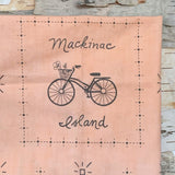 Mackinac Main Street Peach/Pink/ Orange Bandana