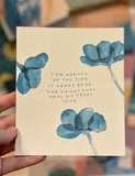52 Affirmation Card Set with Wood Block Stand