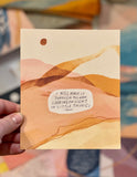 52 Affirmation Card Set with Wood Block Stand